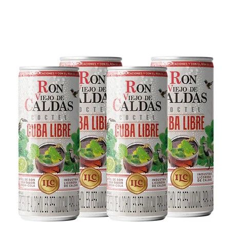 Latas Coctel Cuba Libre 4 Pack x 295 ml c/u