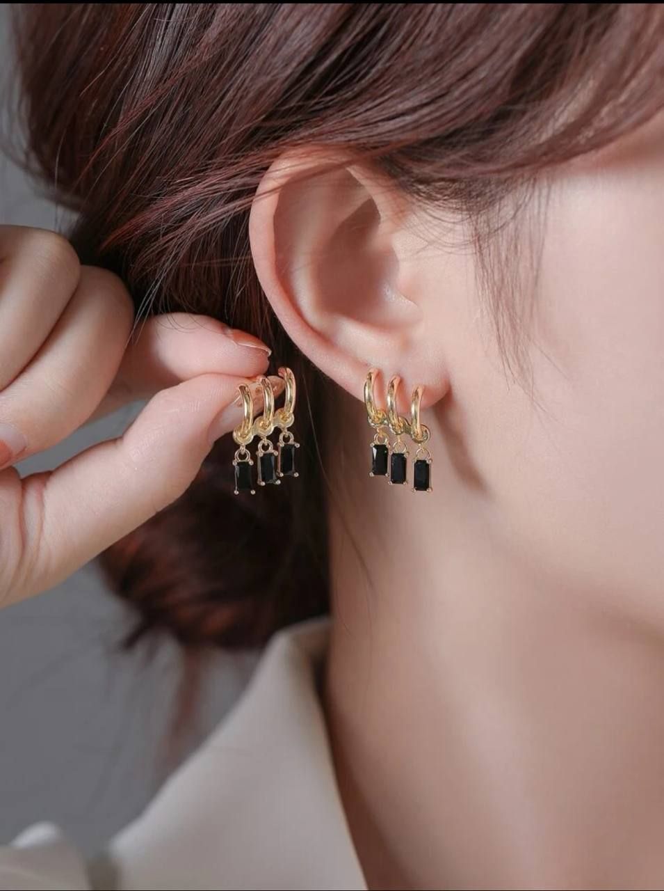 Cubic Drop earring