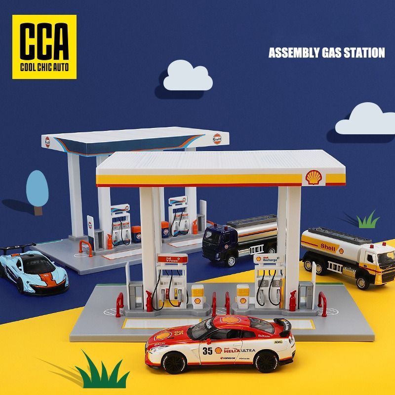 [Pre-Order] Shell Gas Station Assembly Set