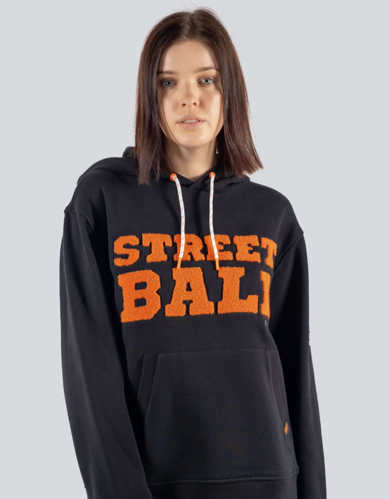 Unisex Hoodie Street ball - Soccer - Black