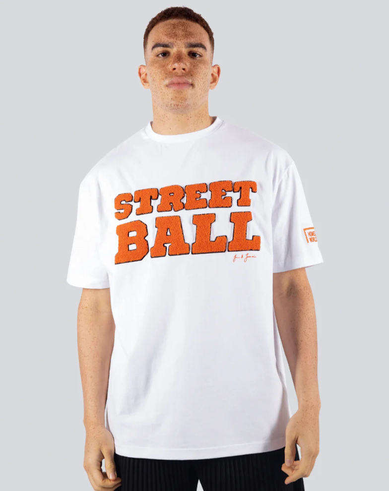 Unisex Street ball t shirt - White