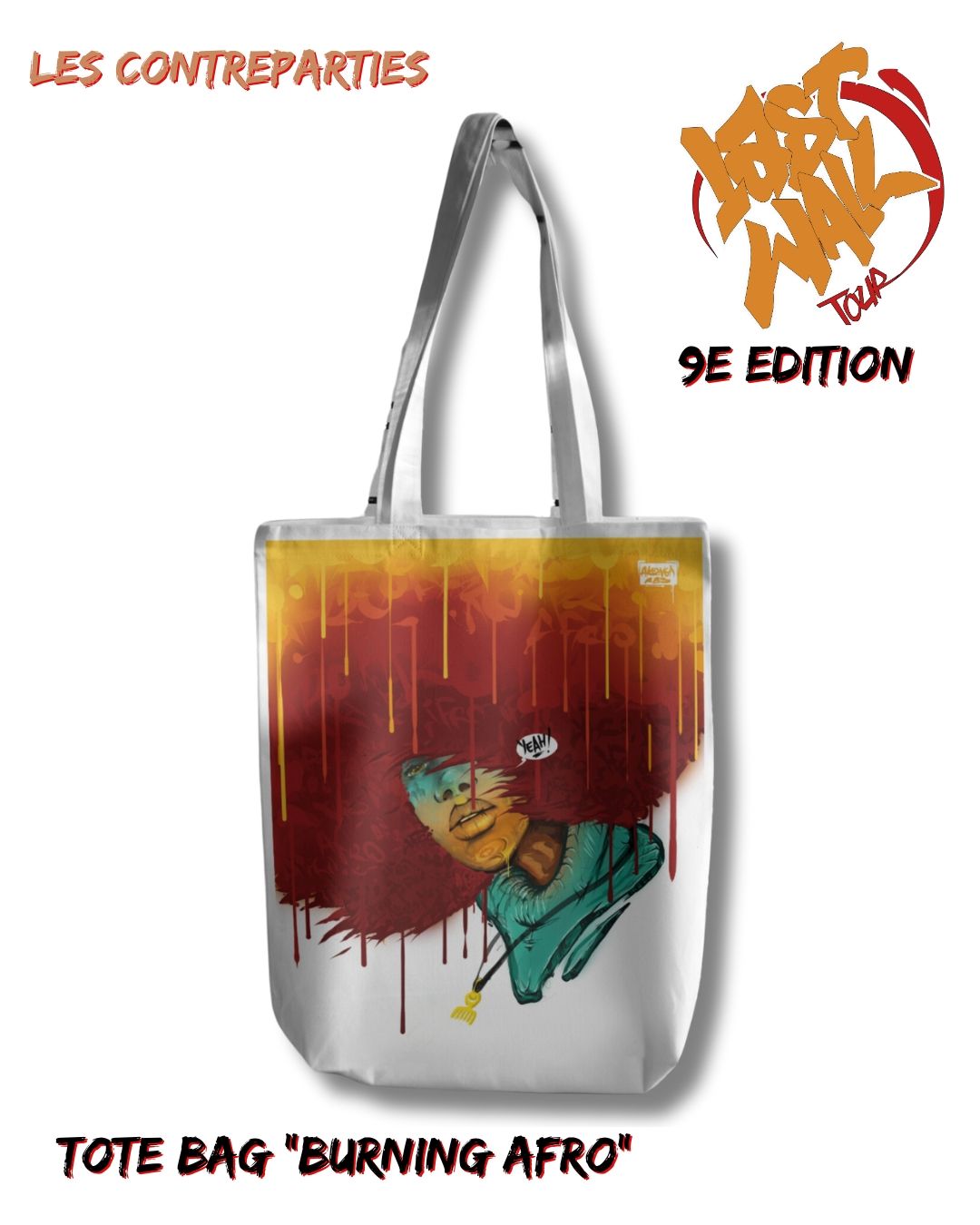 Tote Bag « Burning Afro »