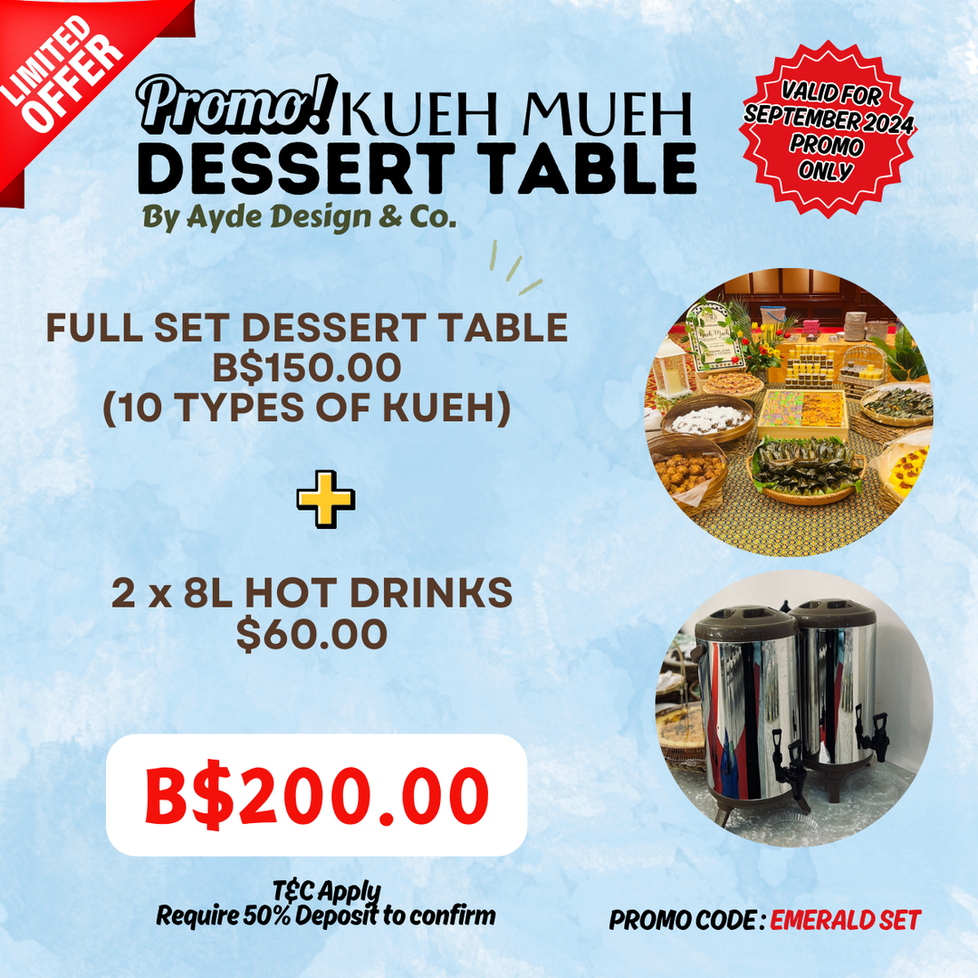 EMERALD Set : Dessert Table PROMO! 