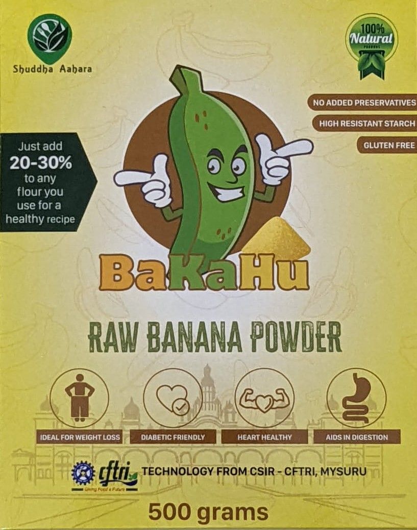 Bakahu - Raw Banana Flour 500 grams 