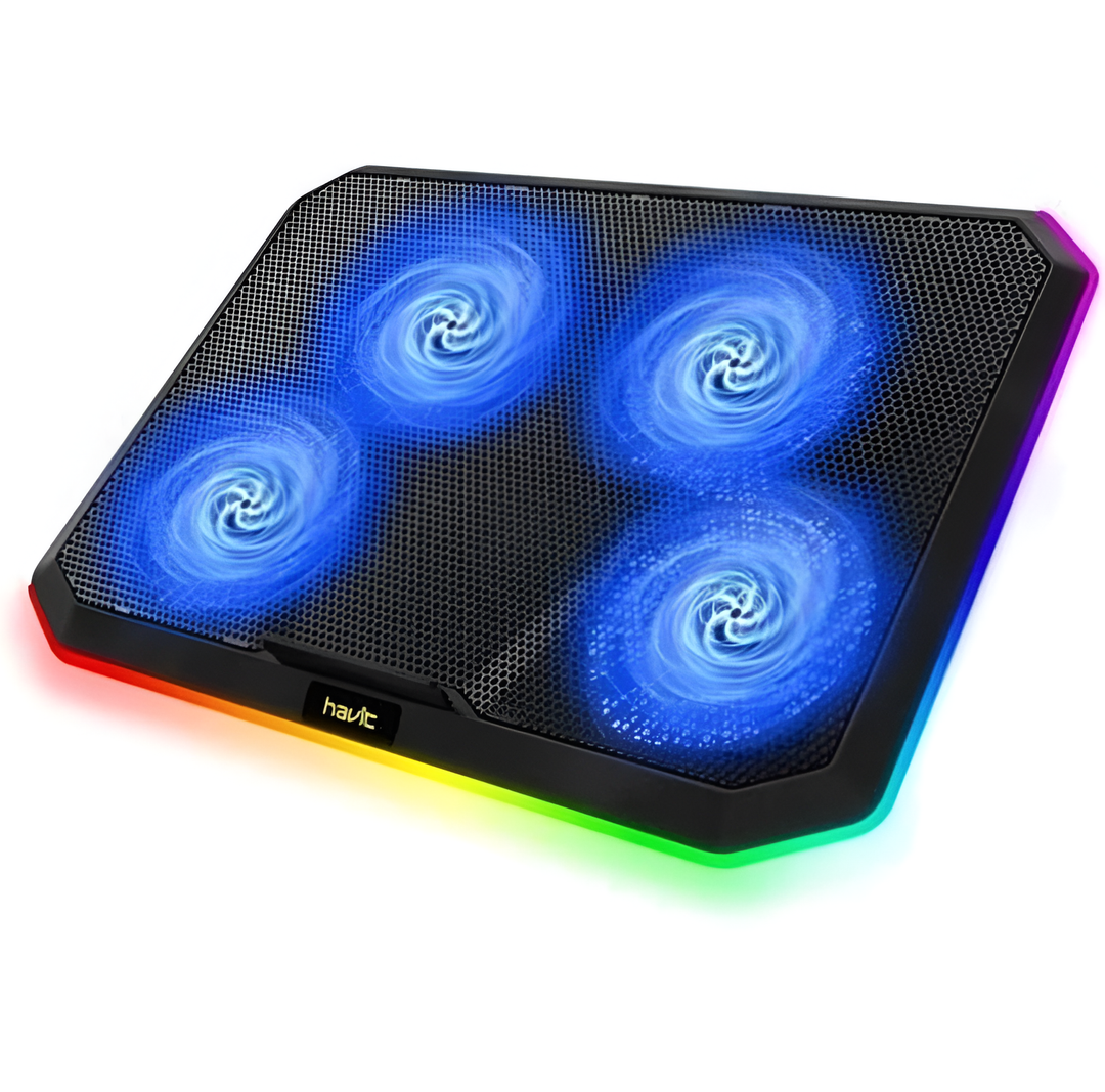 Havit Gaming Laptop Cooling Pad for 12-17 Inch Laptop with 4 Quiet Fans F2076