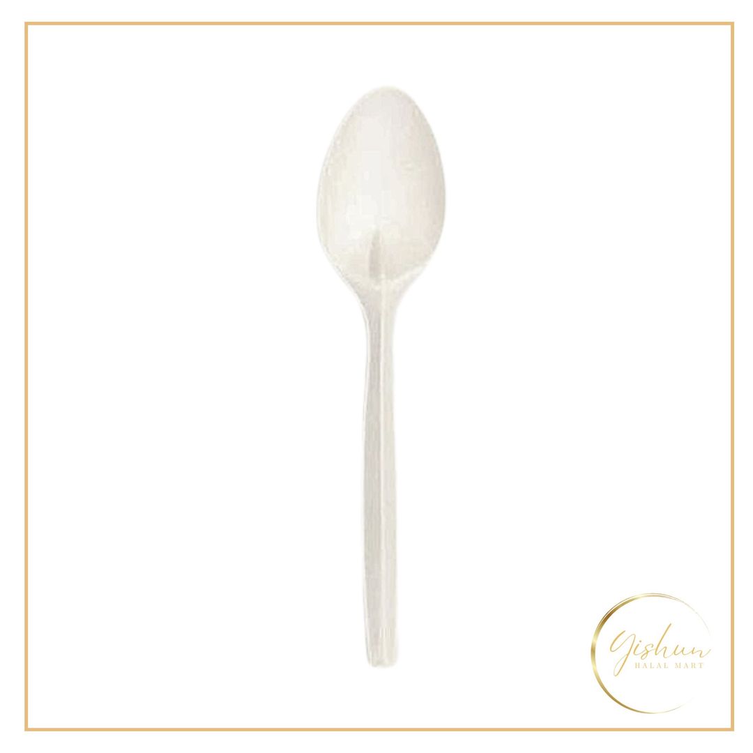 Eco-friendly 17cm Biodegradable Plastic Spoons | 50pc