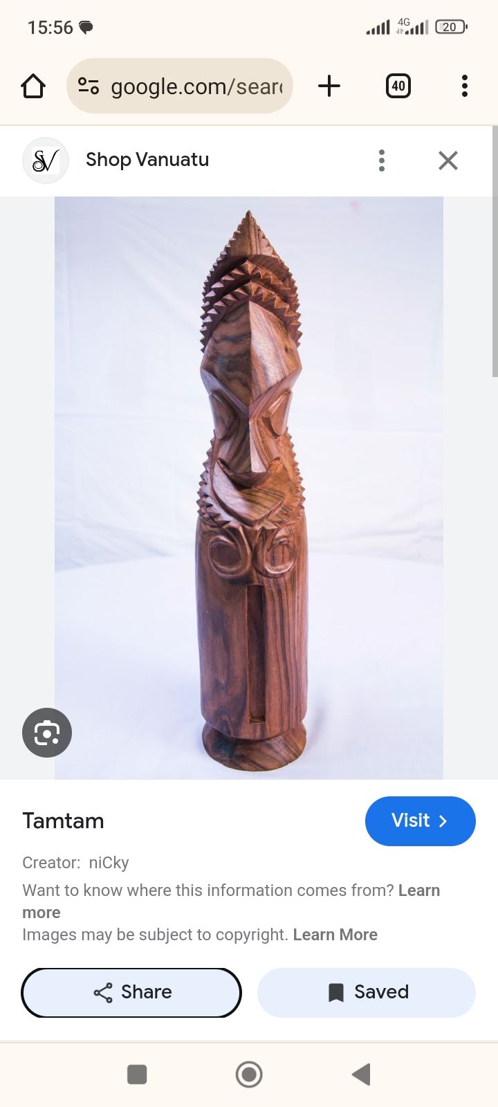 Custom tamtam carving 