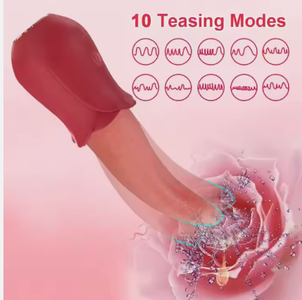 Rose Vibrator Clitoral Sucking Vibrator Clit Sucker Nipple Stimulator Massager Rose Tongue Vibrator