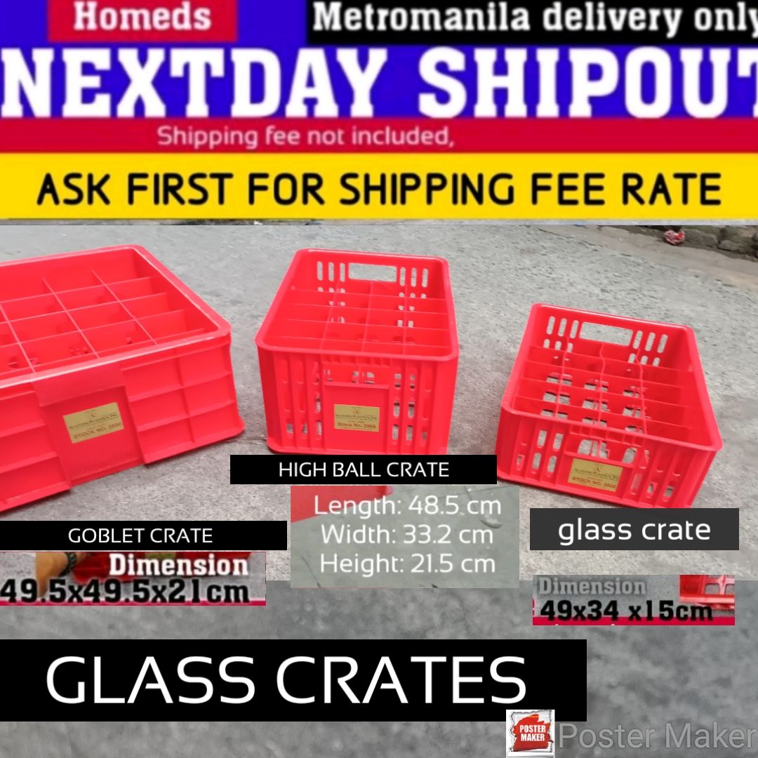 Glass crates