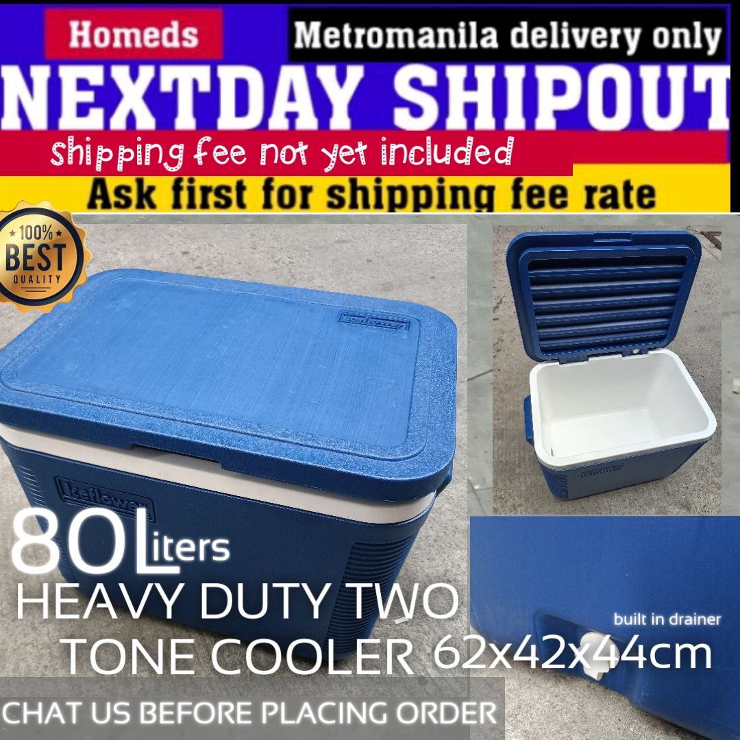 Ice cooler heavy duty two tone 80Liters