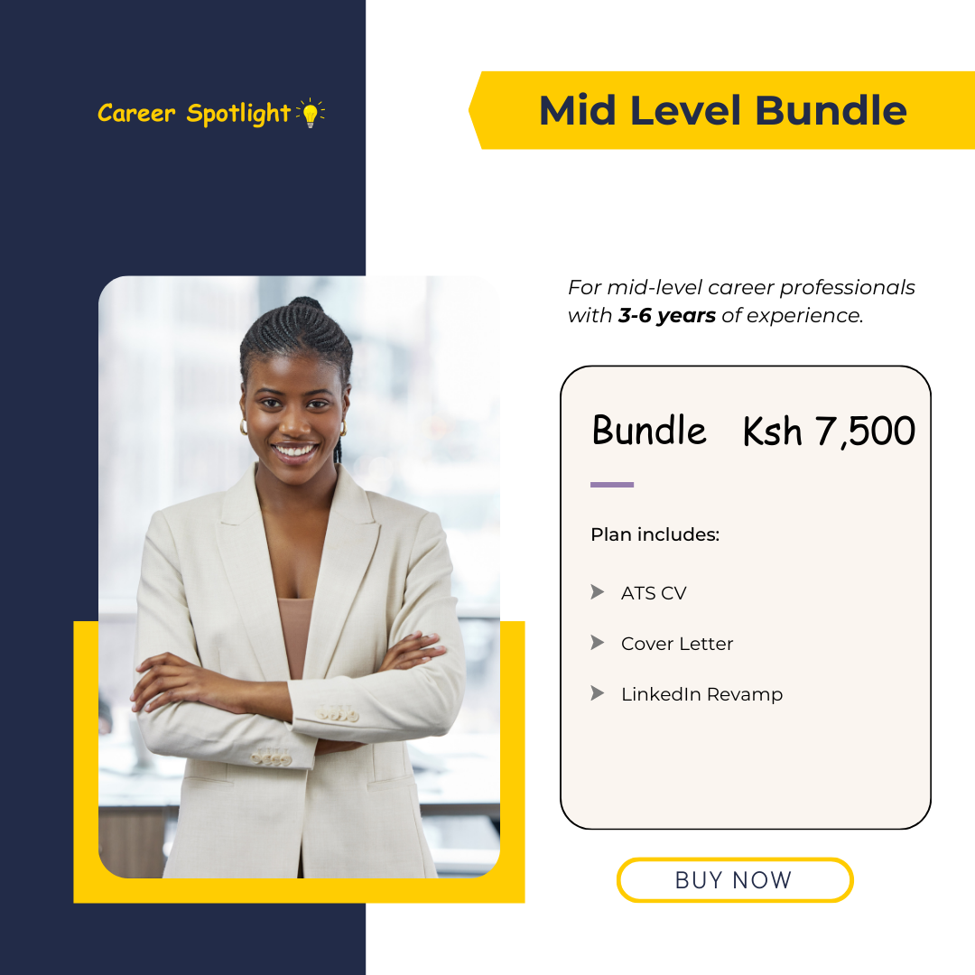 Mid Level Bundle Career Briefcase (Resume, Cover Letter & LinkedIn) 