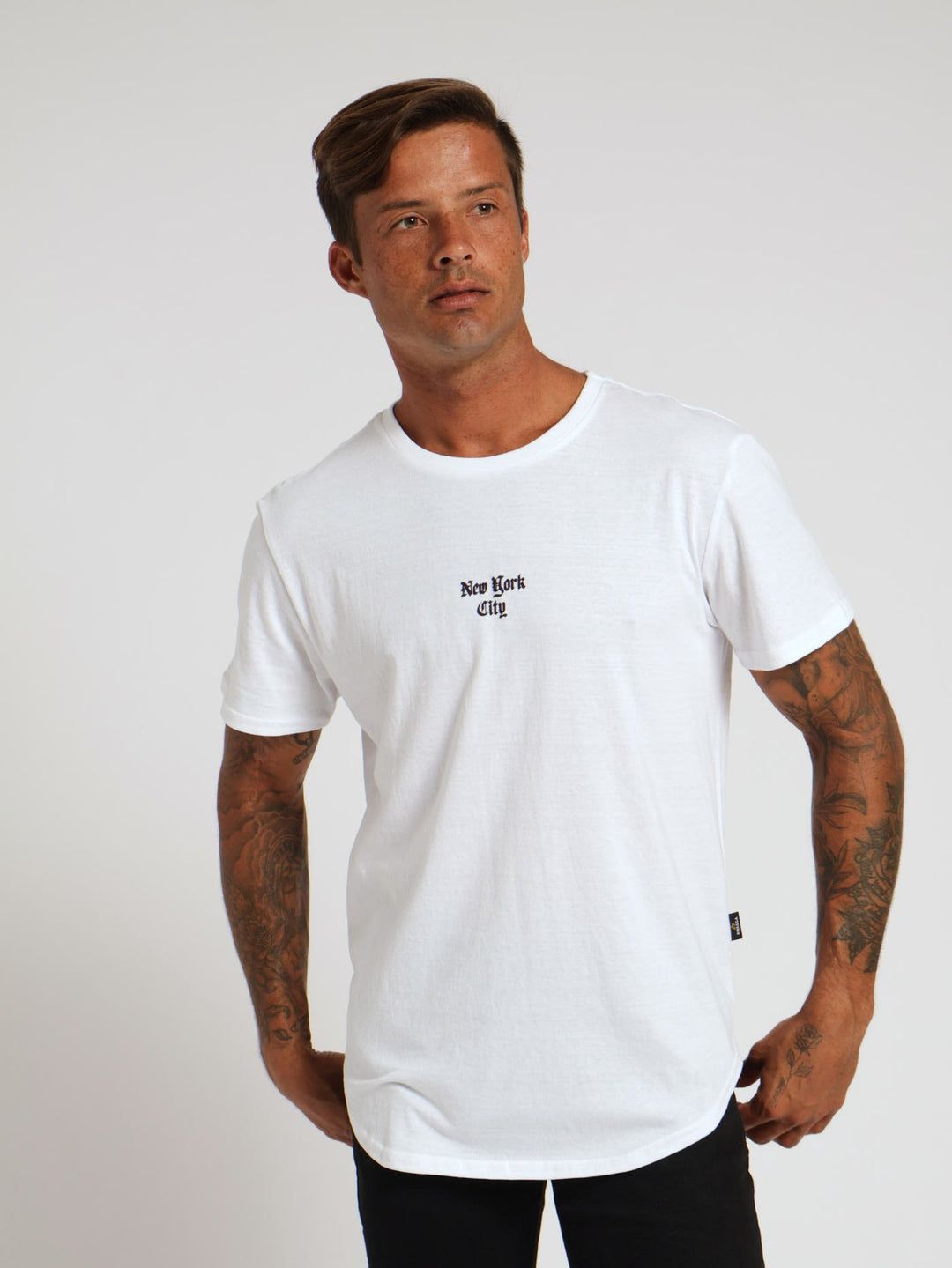 Swagga New York City white trendy tee