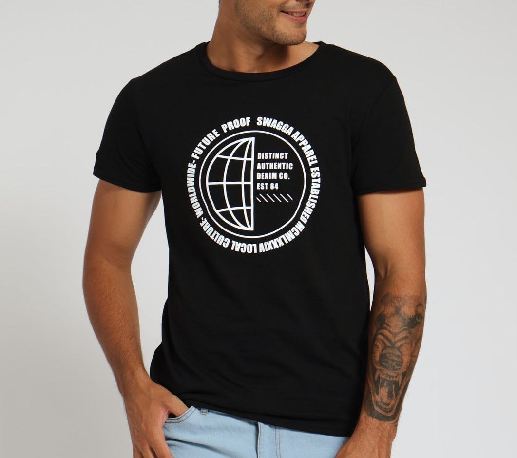 Swagga halfglobe men tee