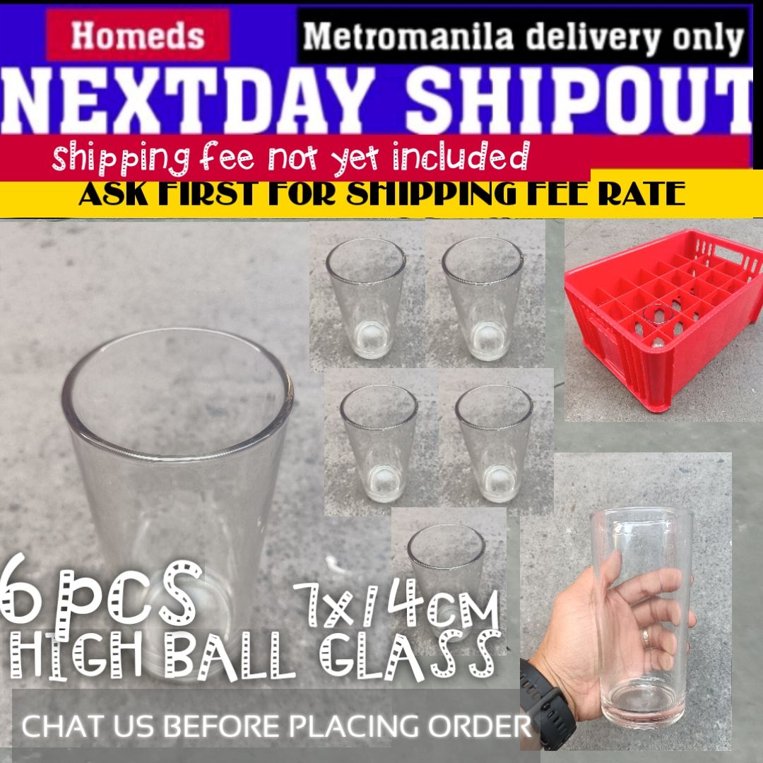 6pcs High ball glasses