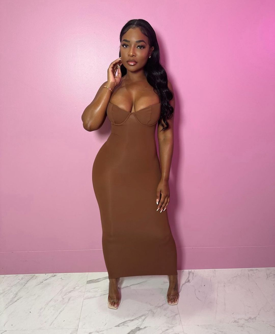 Chocolate Mesh dress