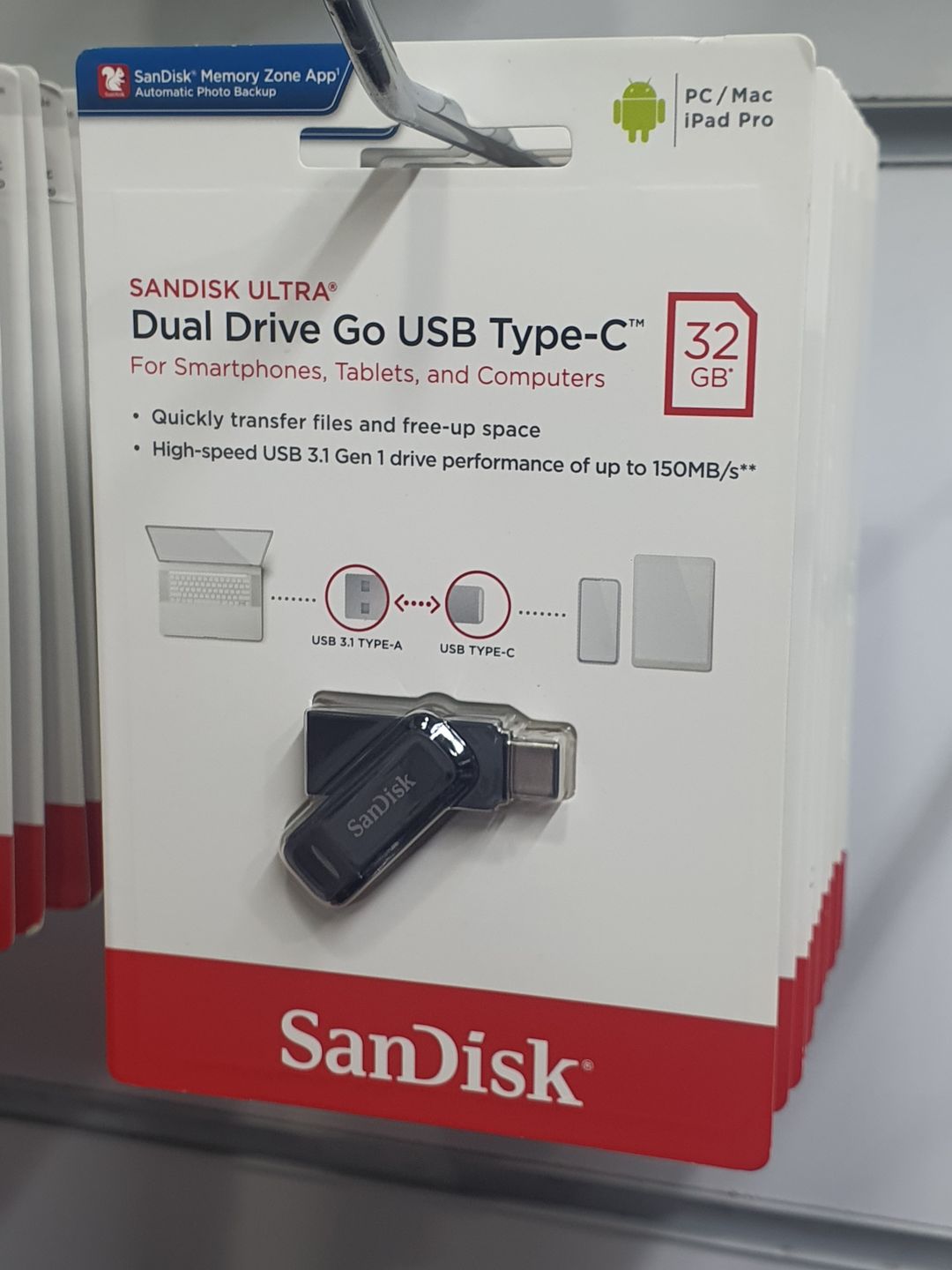 32gb Sandisk Ultra Dual Drive Go USB Type-C 