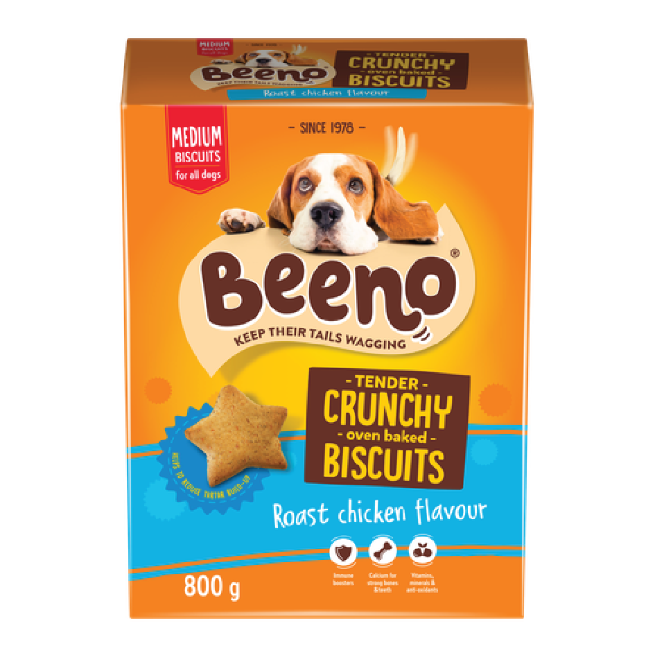 BEENO MED BISCUITS ROAST CHICKEN (MED DOGS) 800G