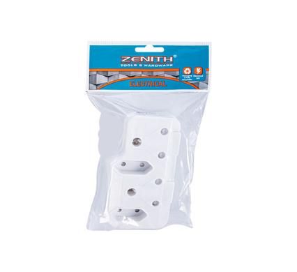  PLUG-ADAPTOR 2x16AMP 2x5AMP ZENITH