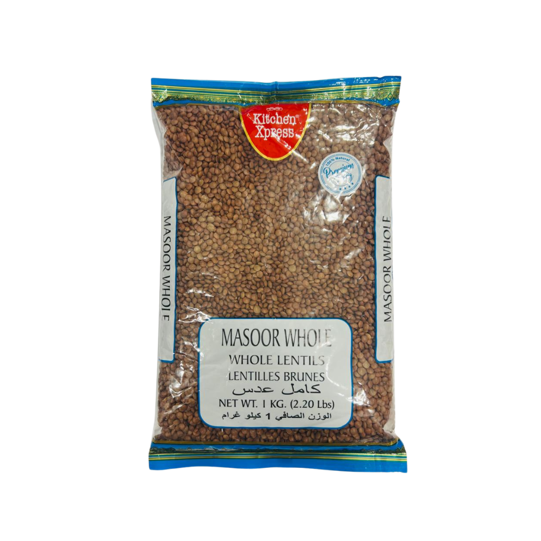 Kitchen Xpress Masoor Whole 1kg 