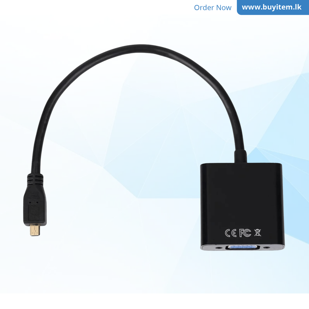 Micro HDMI to VGA Converter Adaptor