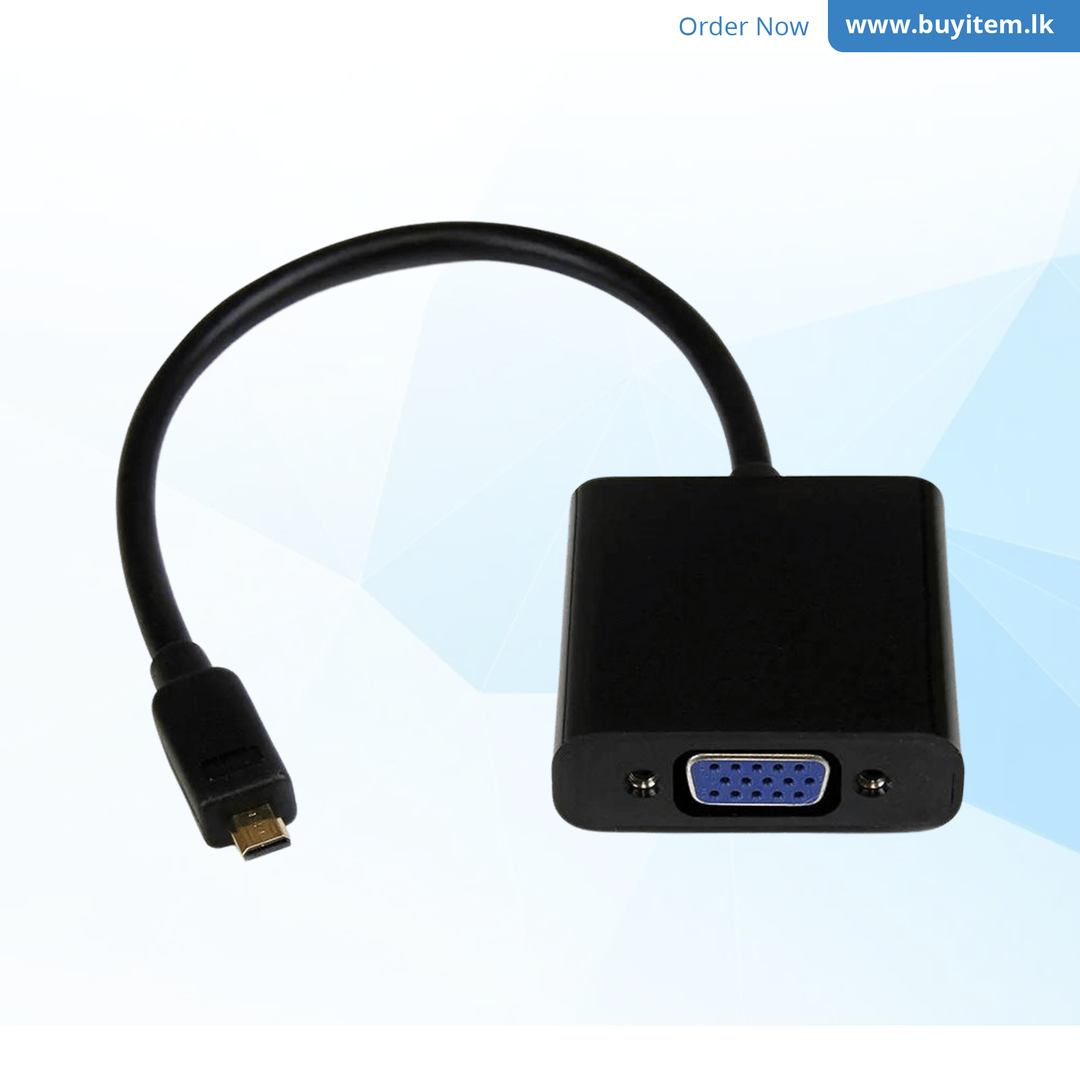 Micro HDMI to VGA Converter Adapter