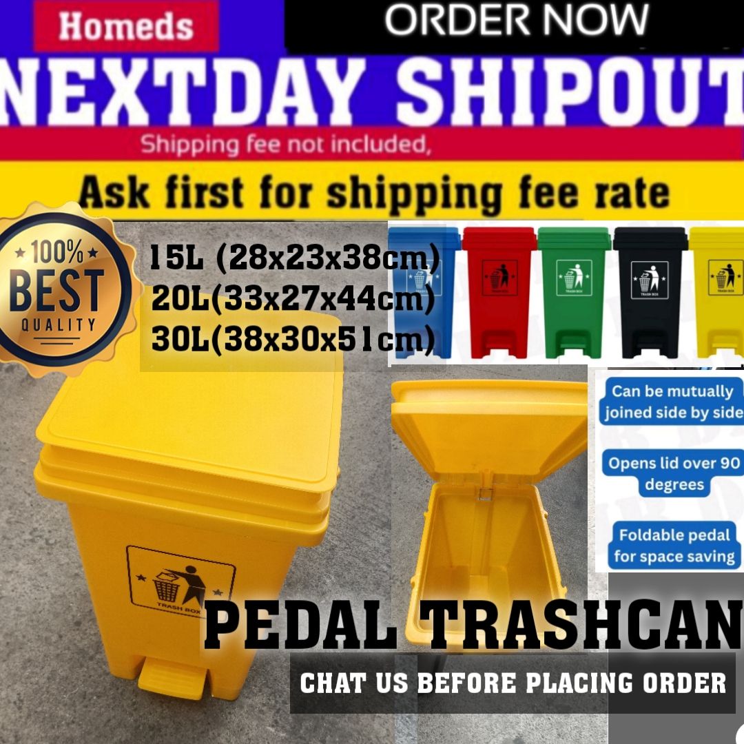 Pedal TRASHCAN with interlock design