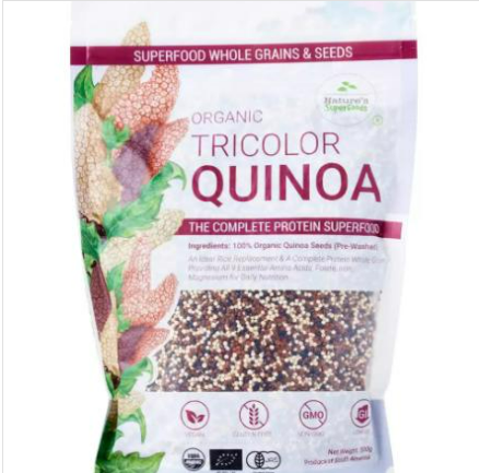 Organic Tricolor Quinoa Seeds (500 g)