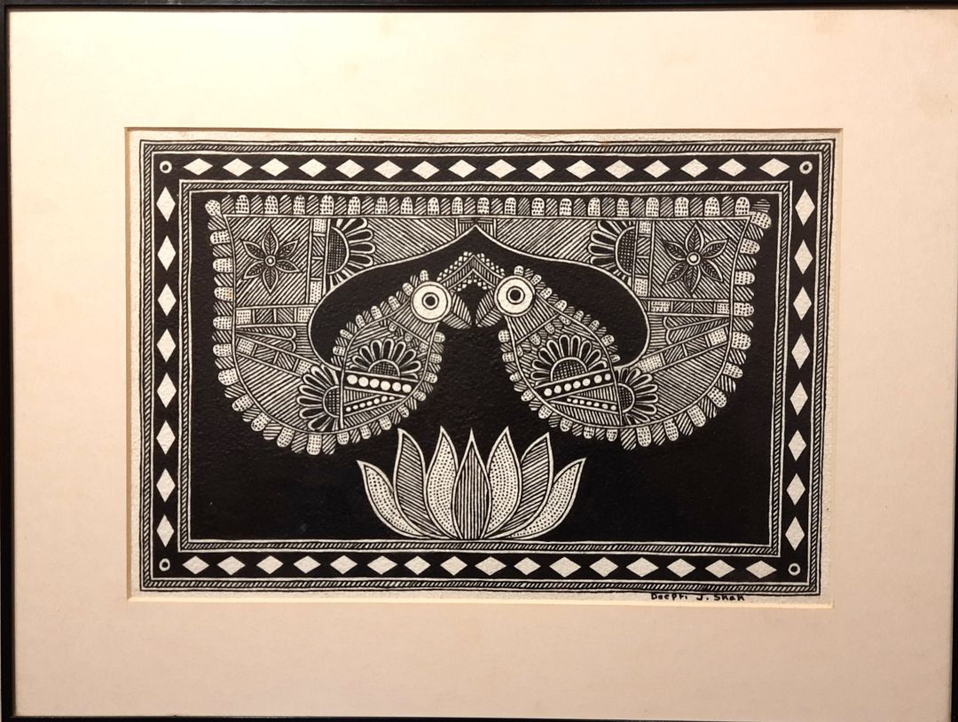 Peacock Designs Madhubani Paintings