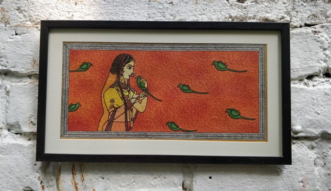 Rajasthani Rajput queen painting frame