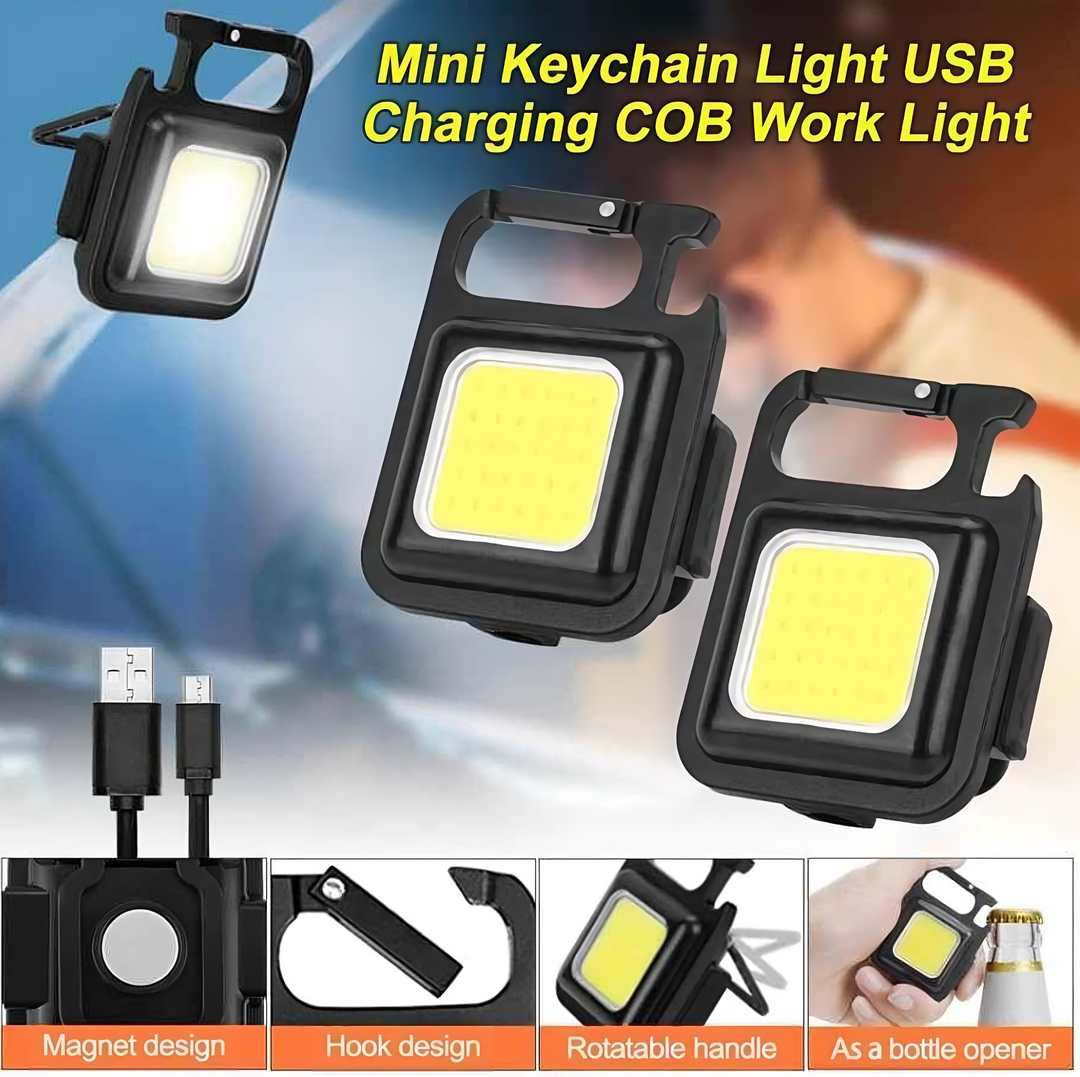 Mini Usb Rechargeable Keychain Flashlight