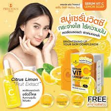 PRECIOUS SKIN Vit-C Lemon Whitening Serum Soap