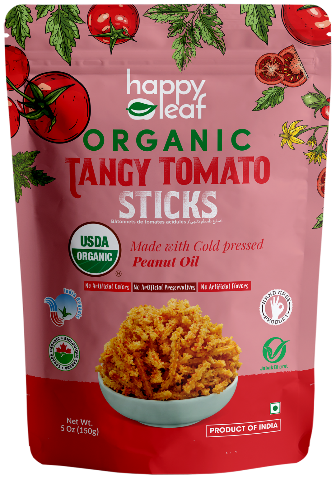 HAPPY LEAF Tangy Tomato Sticks 150g