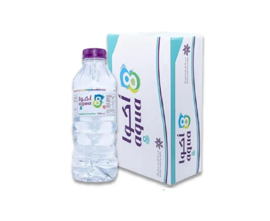 AQUA 8  WATER  330ml - 40  bottles / Buy 10 Ctn