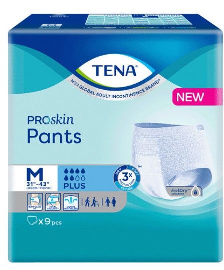 TENA PANTS PLUS M 1X9S