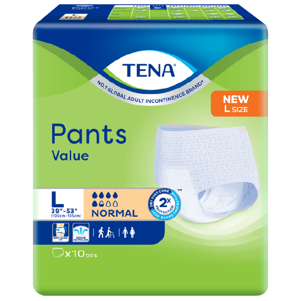 TENA PANTS VALUE L10 1X10'S