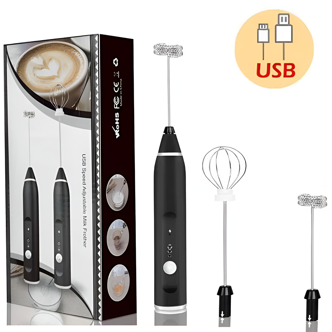 Portable Electric Milk Frothers Rechargeable for Coffee Cream mixer