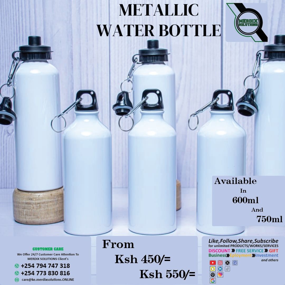 Metalic water bottles 