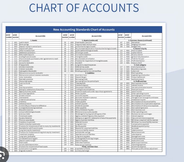 Creating/ Revamping Your Chart Of Accounts