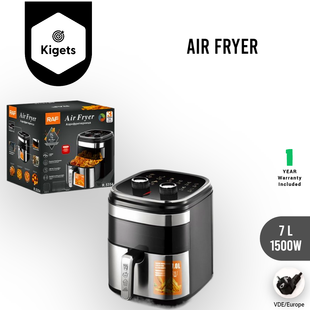 7L Manual Air Fryer With Visible Window 