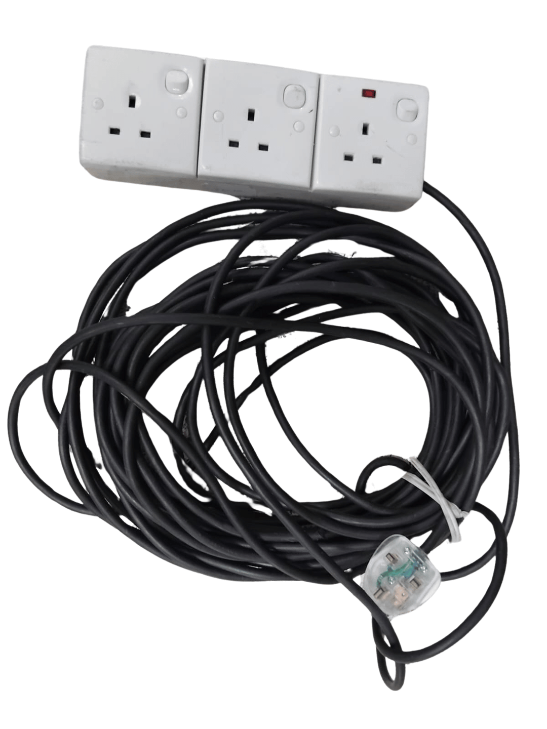 Orange 03 Socket 13A 3 Core Power Extension (Custom Made)