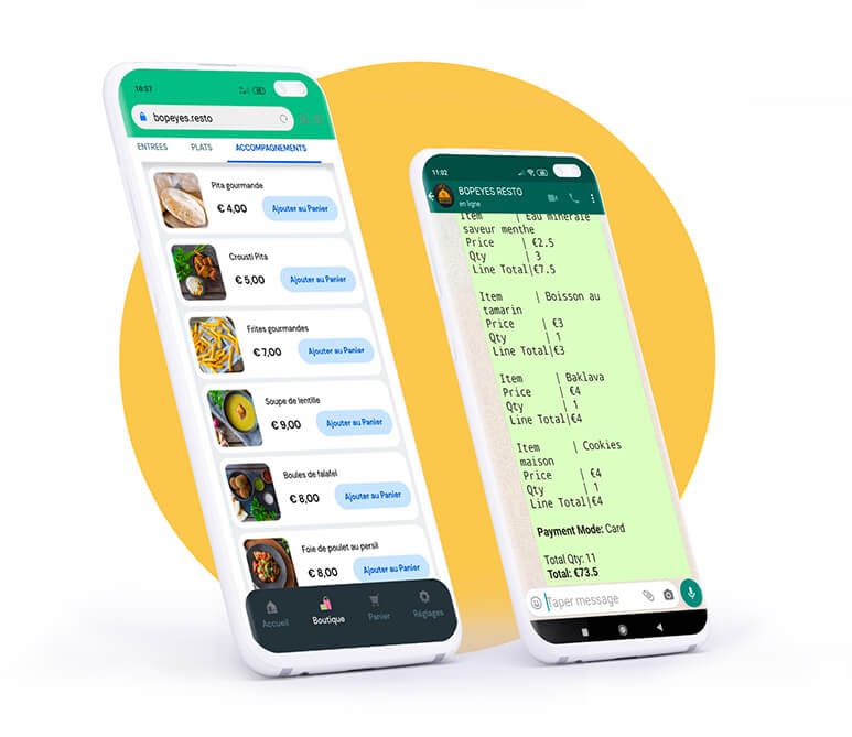 Création, vente et gestion de boutiques en ligne via WhatsApp