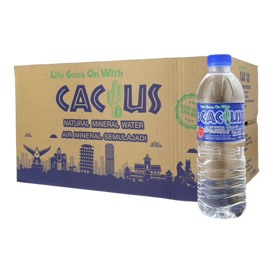 CACTUS MINERAL WATER 12X500ML