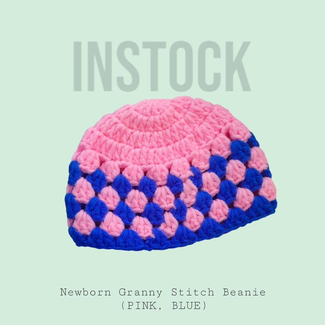 [INSTOCK] Newborn Granny Stitch Beanie