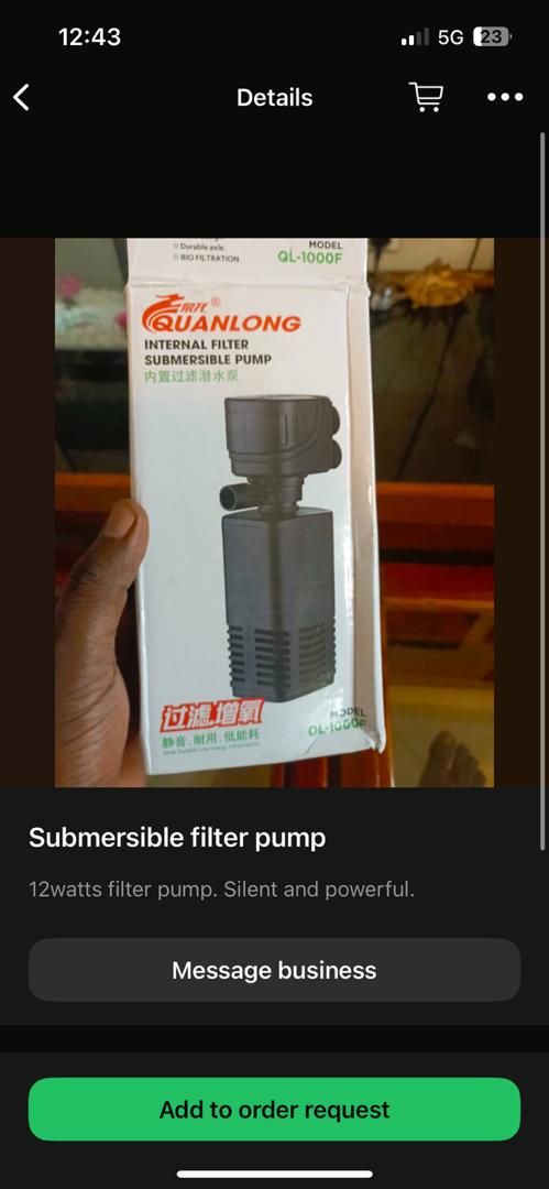 Aquarium Filter pump 