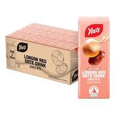 YEO'S LONGAN RED DATE 4X6X250ML