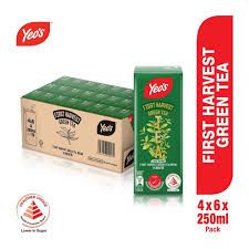 YEO'S GREEN TEA 4X6X250ML