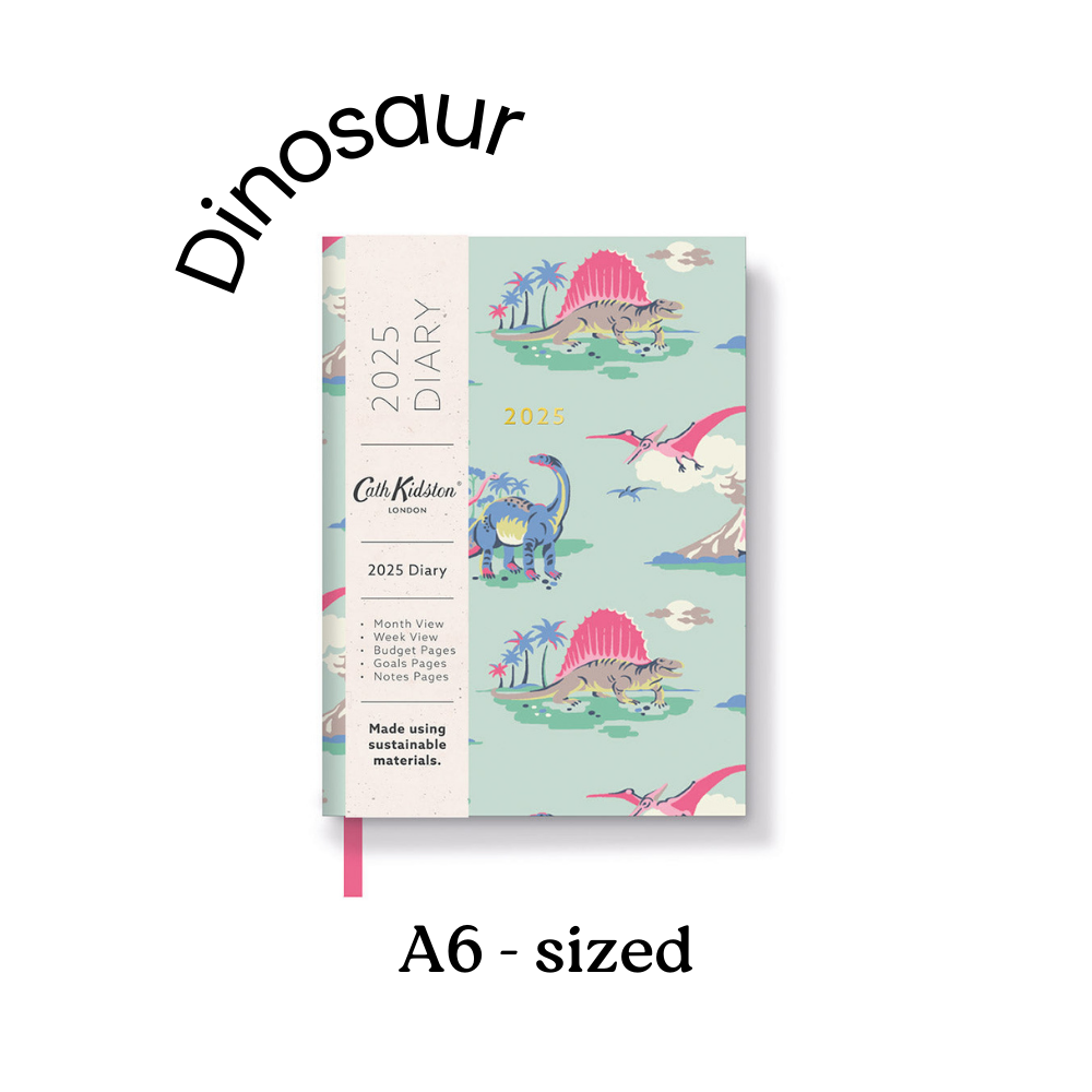 Cath Kidston A6 2025 Diary - Dinosaur