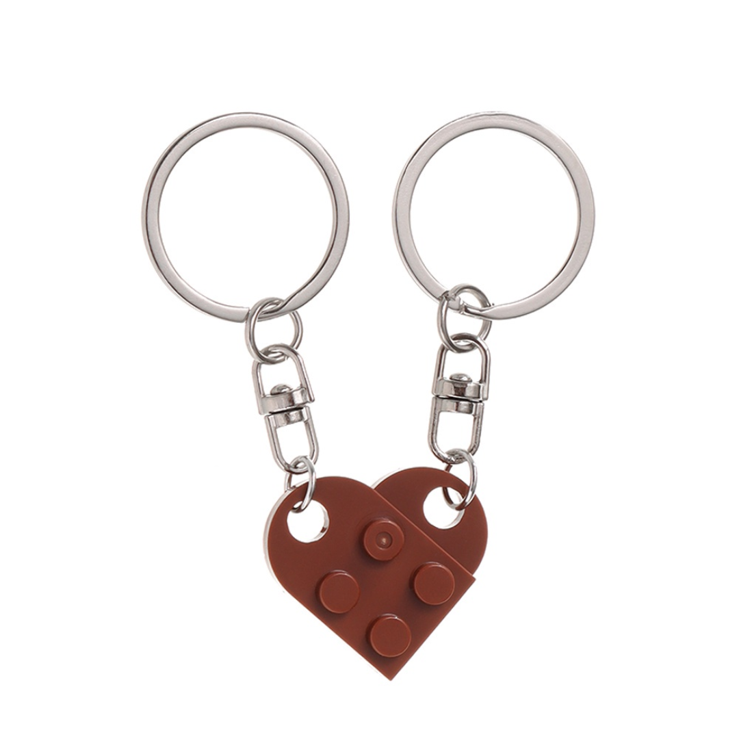 Lego Heart Keychain
