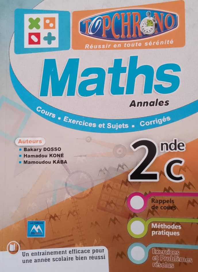 TOP CHRONO MATHEMATIQUE 2nd C (Editions Matrice)