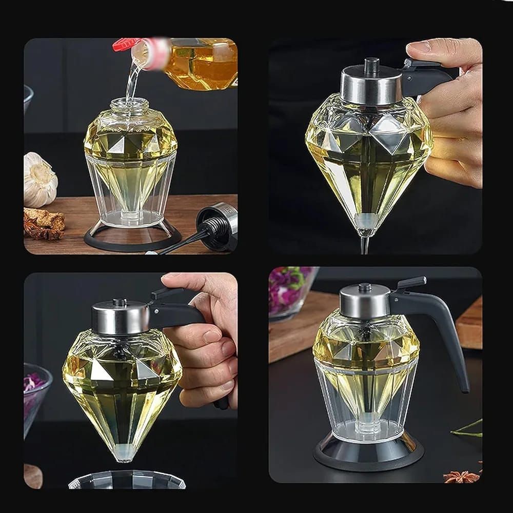 Exquisite diamond honey dispenser/ oil oil dispenser